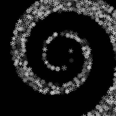 Dağınık kar taneleriyle dolu bir Noel arkaplanı