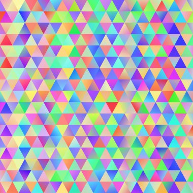Dağınık üçgen ızgaralı dijital renkli desen
