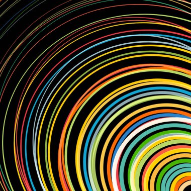 Parlak gökkuşağı renkli çizgilerle soyut arkaplan