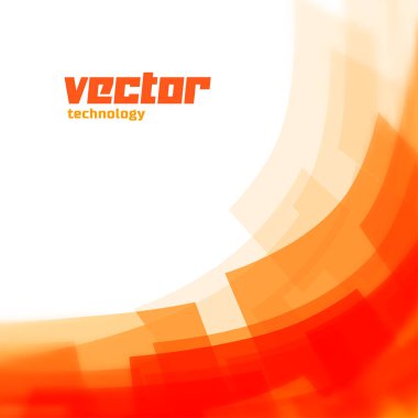 Turuncu çizgileri ve bulanık kenarı olan vektör arkaplanı