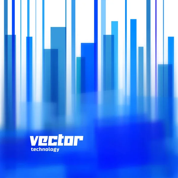 Fond Vectoriel Avec Lignes Bleues Bord Flou — Image vectorielle
