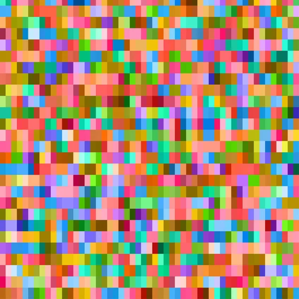 Digital Colorful Pattern Messy Pixels Grid — Stock Vector
