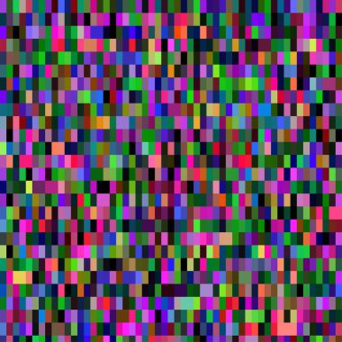 Karmaşık pikseller ızgarası olan dijital renkli desen