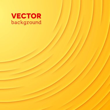 Sarı kağıt katmanlı soyut vektör arkaplanı