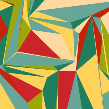 Dergiler, kitapçıklar veya cep telefonu kilidi ekranı için renkli üçgenler içeren soyut arkaplan