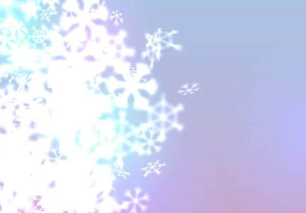 Christmas Snowflakes Background Falling Swirling Winter Snow Made Blurred Shiny — Stock Vector