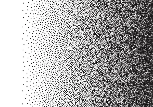 Dotwork Fond Dégradé Pointillés Noir Blanc — Image vectorielle