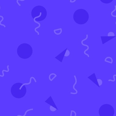 80 'lerin memphis stili ve tek ton renklerine sahip kusursuz desen