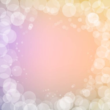 Pembe bulanık arkaplanda soyut bokeh ışıltısı çerçevesi