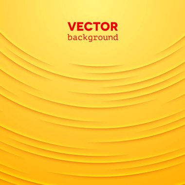 Sarı kağıt katmanlı soyut vektör arkaplanı