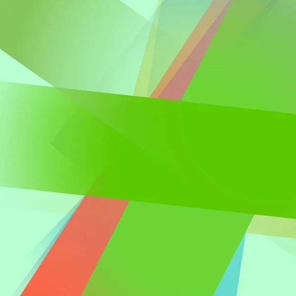 Abstrakter Hintergrund Mit Farbenfrohen Grünen Überlappenden Transparenten Ebenen — Stockvektor