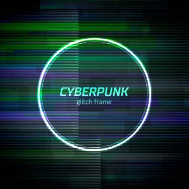 Teknoloji hatası ve neon çember ile eşleştir