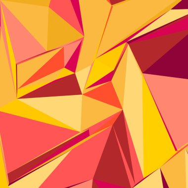 Dergiler, kitapçıklar veya cep telefonu kilidi ekranı için renkli üçgenler içeren soyut arkaplan