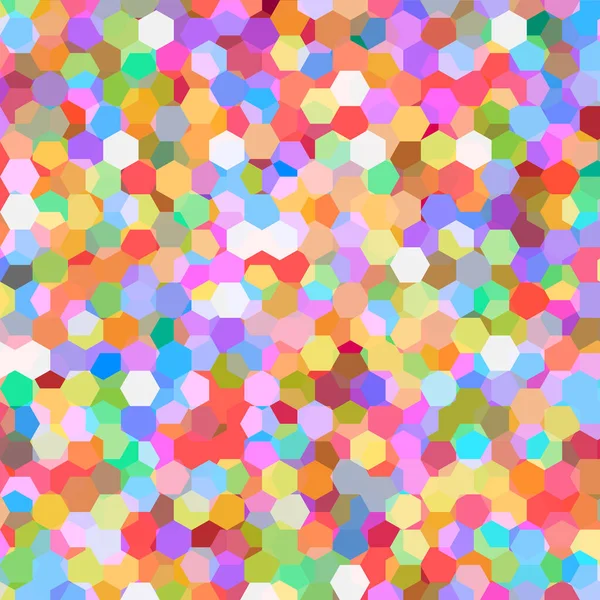 Abstracte Achtergrond Met Rommelige Confetti Hex Polygonen — Stockvector