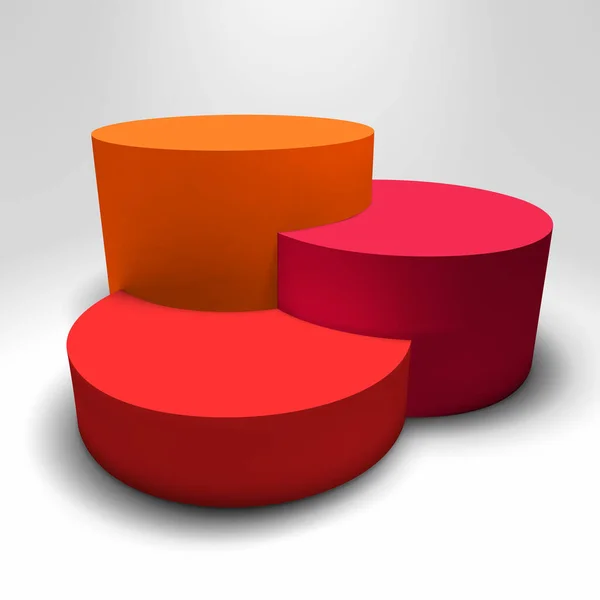 Infograficzny Wektor Cokół Wykresu Kolorowymi Kolumnami — Wektor stockowy