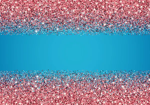 Glitter Abstrakten Hintergrund Mit Rosa Konfetti Und Glänzenden Funkeln Über — Stockvektor