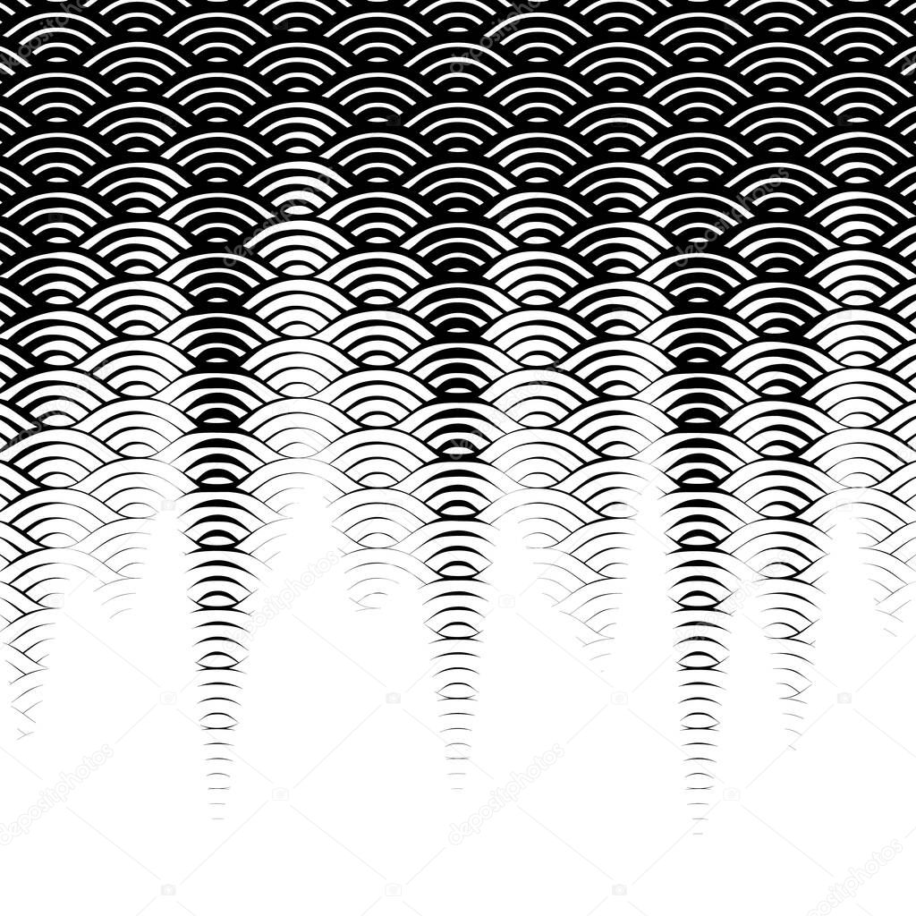 Background with abstract line waves gradient ornament