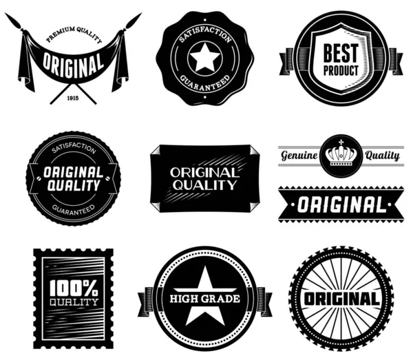 Ensemble Labels Vintage Premium Quality Collection Bitmap — Photo