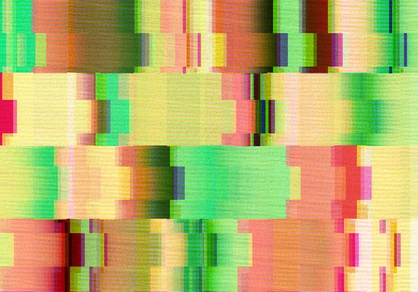 Abstract Background Colorful Glitch Scanlines Grungy Style — Stock Photo, Image
