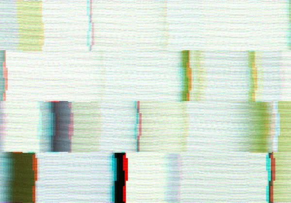 Abstract Achtergrond Met Kleurrijke Glitch Scanlijnen Grungy Stijl — Stockfoto