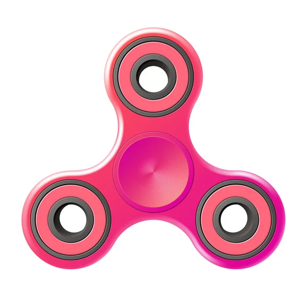 Fidget Spinner Růžová Módní Módní Relaxační Hračka Pro Děti Hipsteři — Stockový vektor