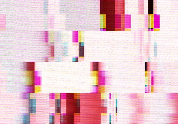 Fundo Abstrato Com Scanlines Glitch Coloridos Estilo Grungy — Fotografia de Stock