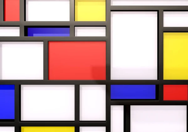 XX yüzyıl sanat tarzında modernist duvar veya raflara sahip soyut arkaplan