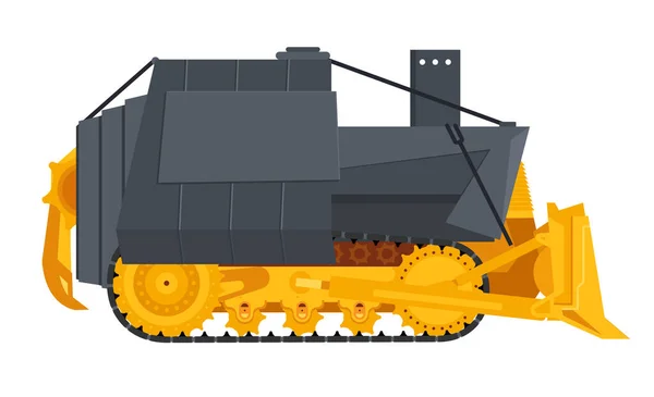 Armed Bulldoser Killldozer — Stock Vector