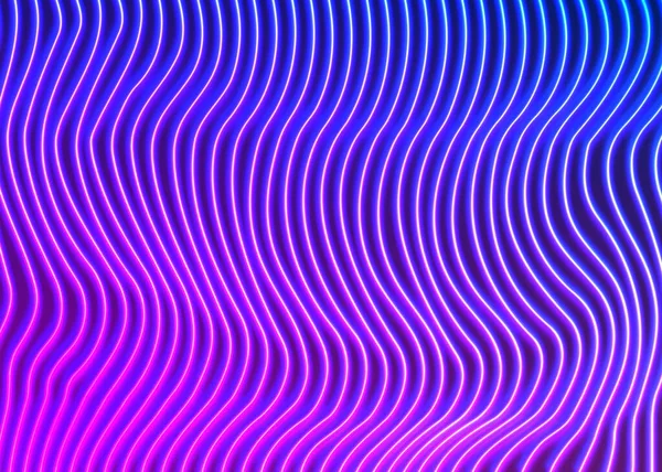 Neon Linien Hintergrund Mit Glühenden 80Er Retro Dampfwelle Stil — Stockvektor