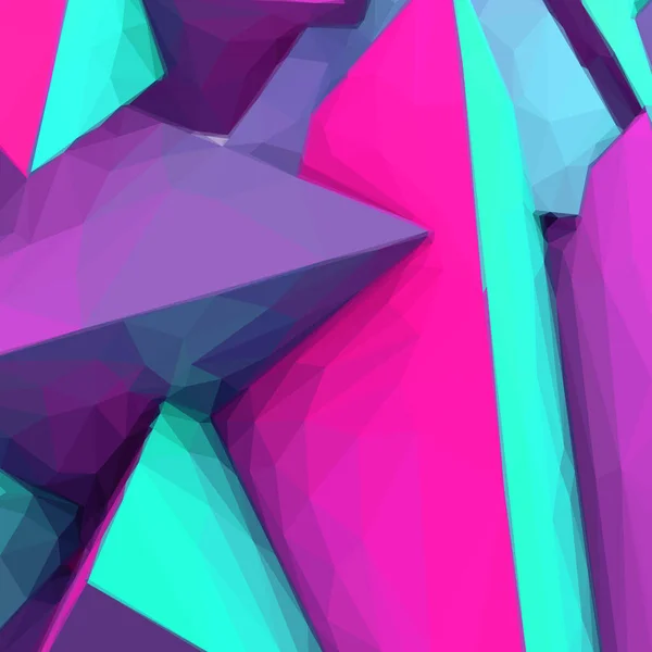 Abstraktní Pozadí Barevnými Modrými Fialovými Trojúhelníkovými Tvary — Stockový vektor