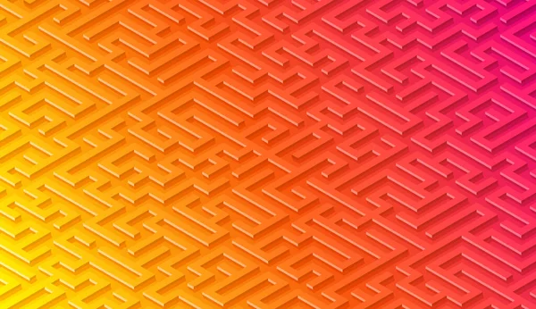 Labyrinth Muster Abstrakten Hintergrund Mit Lebendigen Bunten Labyrinth Für Mobile — Stockvektor