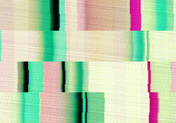 Fundo Abstrato Com Scanlines Glitch Coloridos Estilo Grungy — Fotografia de Stock
