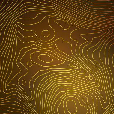 Topografik harita çevre yükseklik çizgileri ile soyut arkaplan rengi