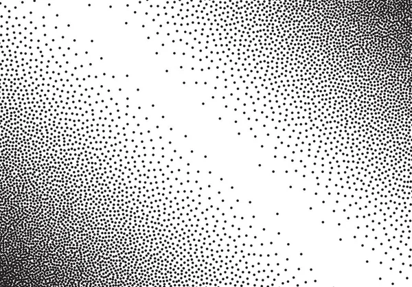 Dotwork Fond Dégradé Pointillés Noir Blanc — Image vectorielle