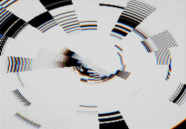 TV ızgara ayarlama biçimi ve pikselli yapıya sahip soyut arkaplan