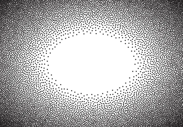 Dotwork Fond Dégradé Pointillés Noir Blanc — Image vectorielle