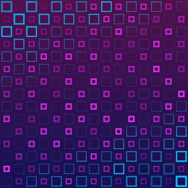 Abstrakter Hintergrund Mit Bunten Quadraten Und Einem Dickenverlauf — Stockvektor