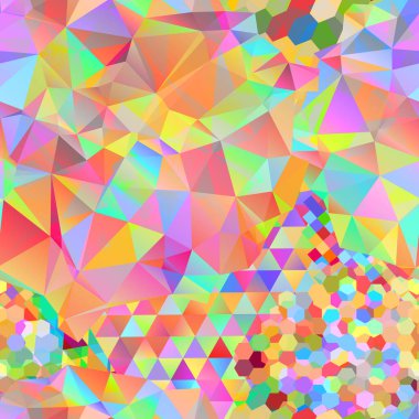 Gökkuşağı renginde parlak şekilli kusursuz desen