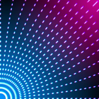 Parlak neon çizgiler arkaplan 80 'ler biçimi ve kısa vuruşlar çemberi