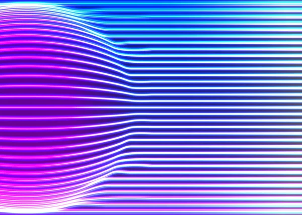 Neon Linien Hintergrund Mit Glühenden 80Er Retro Dampfwelle Stil — Stockvektor