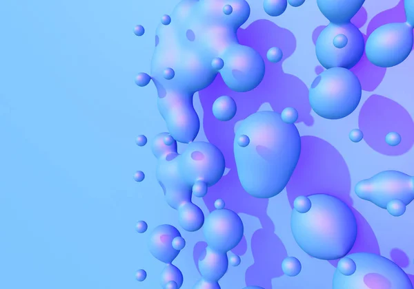 Абстрактний Фон Синьо Фіолетовими Рідкими Краплями Стилі Парової Хвилі — стокове фото