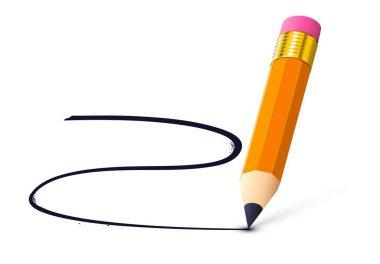 Okul temalı reklamlar için izometrik nesneli silgi ya da lastik gerçekçi simgeye sahip kalem