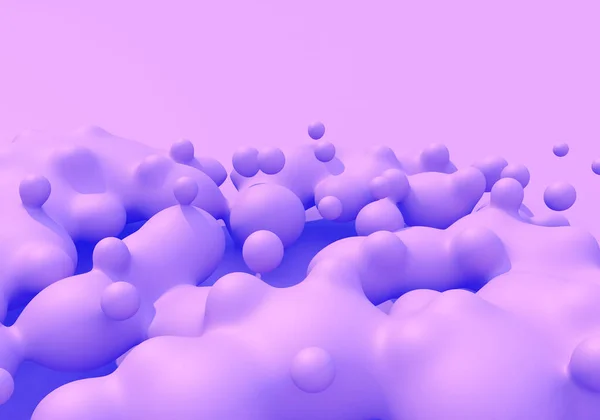 Абстрактний Фон Рожево Синіми Рідкими Краплями Стилі Парової Хвилі — стокове фото