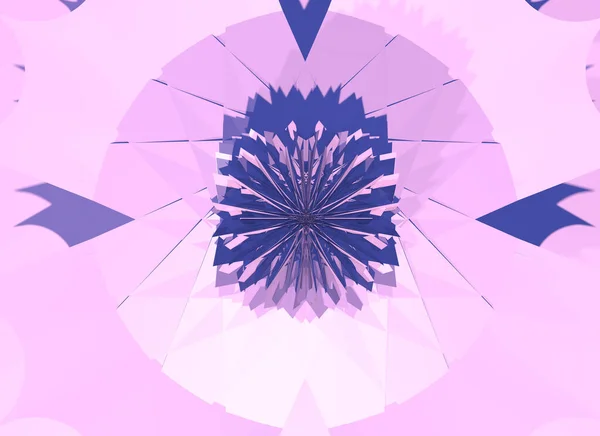 Abstract background with sharp chaotic polygons structure with science and sci-fi futuristic theme on the pink or purple backdrop. 3D illustration
