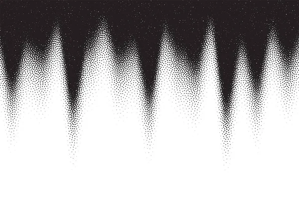 Dotwork Fond Dégradé Pointillés Noir Blanc — Image vectorielle