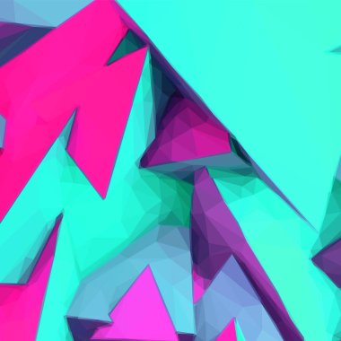 Renkli mavi ve mor üçgen şekilli soyut arkaplan