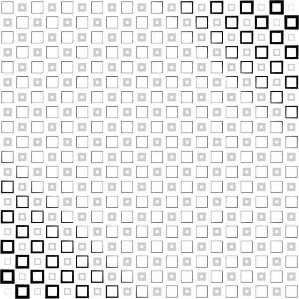 Abstrakter Hintergrund Mit Bunten Quadraten Und Einem Dickenverlauf — Stockvektor