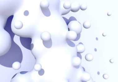 Beyaz süt ya da yoğurt damlası kaynayan soyut arkaplan