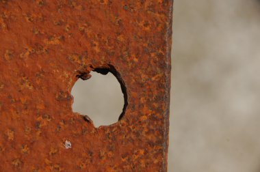 Eski Metal Doku Makro Çekimi