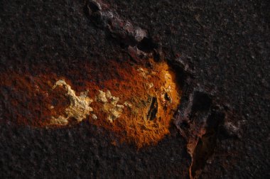 Eski Metal Doku Makro Çekimi